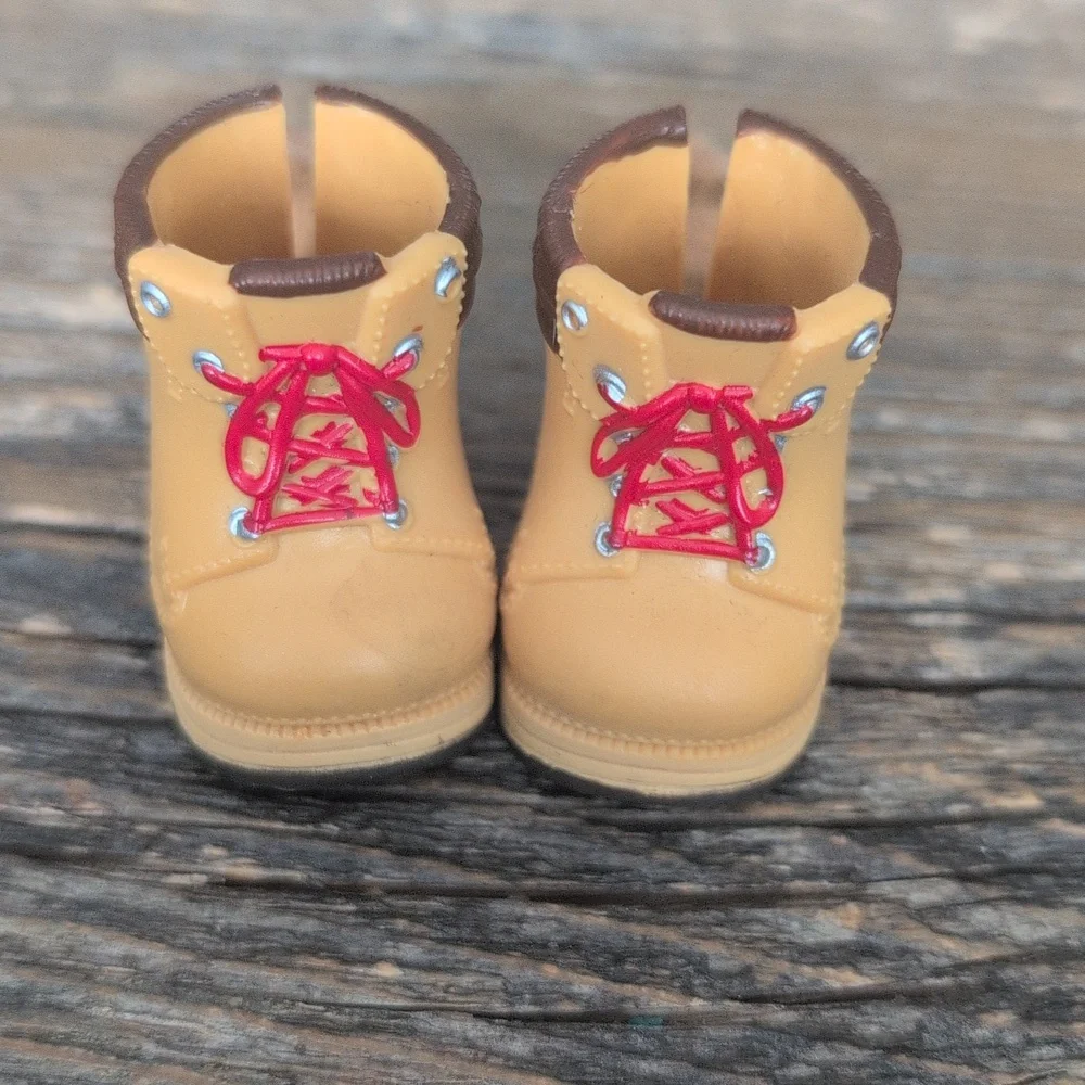 Hiking Boots with Raccoon Tail For Dolls - Picture 3 of 7